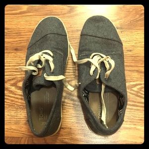 Toms One for One Gray Felt Women Sneakers